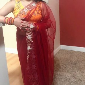 Indian ethnic saree with blouse